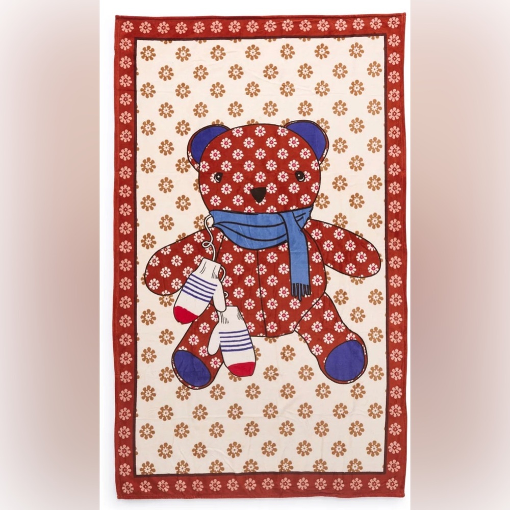 Vera Bradley Multicolor BIG TOASTY TEDDY Throw
